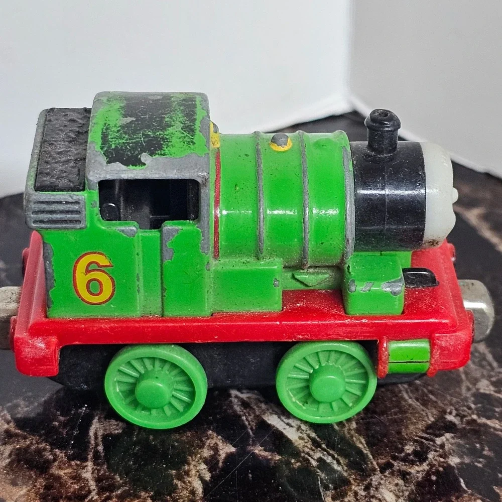Thomas & Friends Take Along Percy Train Diecast Metal 2002 Learning Curve Green6